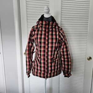 686 Reserved Tonic Jacket Insulated Snowboard Plaid Warm Waterproof Women’s XS